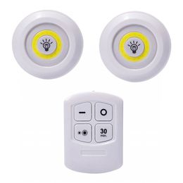 New Dimmable LED Under Cabinet Light with Remote Control Battery Operated LED Closets Lights for Wardrobe Bathroom lighting D2.0