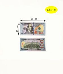 50 Size Movie props party game dollar bill counterfeit currency 1 5 10 20 50 100 face value of US dollars fake money toy gift 1008933178