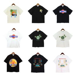 Ins Hot 23ss Women's T-Shirt Spring Summer T shirt Luxury Rhude shirt Skateboard Womens designer t shirt Women Men Casual t-shirt good