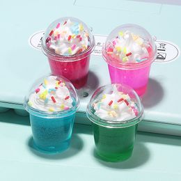 Cream Cup Miniature Decorative Objects Ice Bucket Bottle Summer Ornament Accessories Phone Case Beauty Key Ring 1224156
