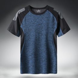 Men's TShirts Quick Dry Sport T Shirt Men 2023 Short Sleeves Summer Casual Cotton Plus Asian Size M5XL 6XL 7XL Top Tees GYM Tshirt Clothes 230325