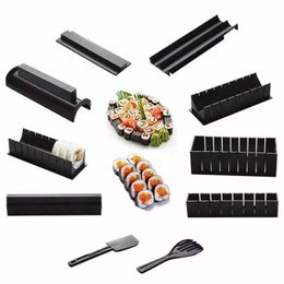 Sushi Tools 3/10Pcs DIY Sushi Maker Kit Sushi Tool Making Machine Roller Rice Mould Sushi Vegetable Meat Rolling Kitchen Accessories Gadgets