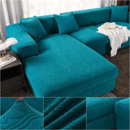 Chair Covers 2 3 4 Seater Sofa Cover For Living Room Elastic Jacquard Chaise Lounge Sectional Couch Corner Slipcover L ShapChair