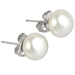 Stud Earrings Korean Style High Lustre White Freshwater Pearl Women Jewellery Fashion Sweet Girls Gift