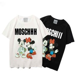 2023 Moschinn Men's Casual T-Shirts Summer Streetwear Clothing Luxury Fashion Print TShirts Women Designer TOP Tees Shirt female Clothing Crew Neck Tshirt #SP150