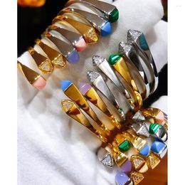 Necklace Earrings Set Missvikki BOHO Trendy Stackable Bangles Ring Mix Match For Women Full Micro Cubic Zircon Wedding Saudi Arabic Fashion