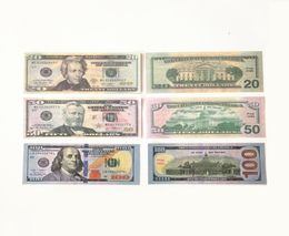 Best 3A Size Movie Props Party Game Dollar Bill Counterfeit Currency 1 5 10 20 50 100 Face Value of US Dollars Fake Money Toy Gift 1003396702