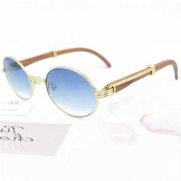 30% OFF Luxury Designer New Men's and Women's Sunglasses 20% Off Round Wood Shades Eyewear For Men Wooden Sunglass gafas sol