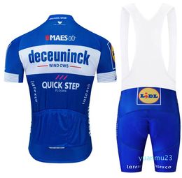 2023 New QUICK STEP 팀 사이클링 저지 젤 패드 자전거 반바지 세트 MTB SOBYCLE Ropa Ciclismo mens pro 여름 자전거 타기 Maillot wear 49