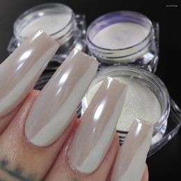 Nail Glitter 1Box Pearl Powder Shimmer Rubbing Dust Art Aurora Pigments Chrome Paillette For Manicure Accessories FT198