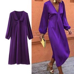 Casual Dresses Woman Dresses 2023 Women Long Dress With Bow On Chest Vintage Button-up Dresses Ladies Casual Vestido Fashion Summer Dresses P230322