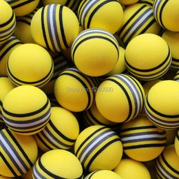 Golf Balls 100pcsbag EVA Foam Golf Balls Yellow Rainbow Sponge Indoor Practice Ball Golf Training Aid 230325