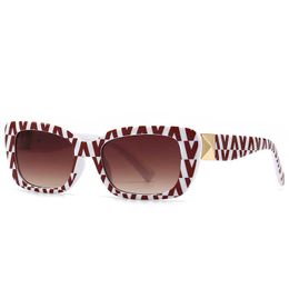 Luxury Designer New Men's and Women's Sunglasses 20% Off fashion small frame cat's eye rivet square ins net red wind advanced sense