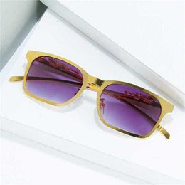 Designer Men's and Women's Beach Couple Sunglasses 20% Off card full frame metal leopard head trend box glassesKajia