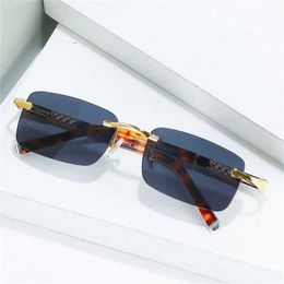 40% OFF Luxury Designer New Men's and Women's Sunglasses 20% Off card board material leg frameless small box optical SunglassesKajia