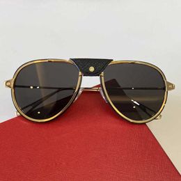 10% OFF Luxury Designer New Men's and Women's Sunglasses 20% Off Fashion ins metal strip style kaka comfortable outdoor anti-ultraviolet