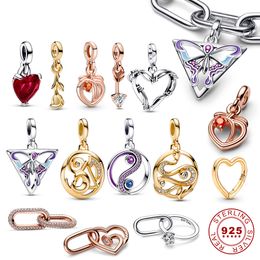 Il braccialetto con ciondoli Pandora serie ME in argento sterling 925 è adatto per bracciali femminili primitivi o orecchini per collana Accessori per gioielli di moda