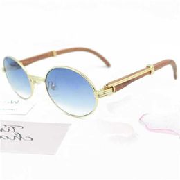 Designer Men's and Women's Beach Couple Sunglasses 20% Off Round Wood Shades Eyewear For Men Wooden Sunglass gafas sol