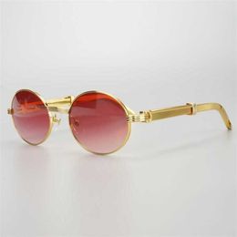 10% OFF Luxury Designer New Men's and Women's Sunglasses 20% Off Vintage Unique Gafas Stainless Prescription Myopia Retro Computer Yellow Women Sunglass Deco