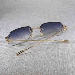 10% OFF Luxury Designer New Men's and Women's Sunglasses 20% Off Vintage Computer Men Women Clear Glasses Rimless Eyeglasses For Reading Gafas for Male Frame Lenses