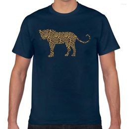 Men's T Shirts Tops Shirt Men Textured Leopard Summer Harajuku Custom Male Tshirt