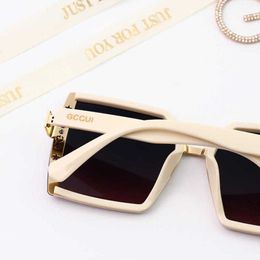 20% OFF Luxury Designer New Men's and Women's Sunglasses 20% Off Milk white large frame thin face Korean round sun protection Polarised