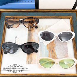 20% OFF Luxury Designer New Men's and Women's Sunglasses 20% Off narrow frame INS net red same style Personalised cat's eye plate fashionable