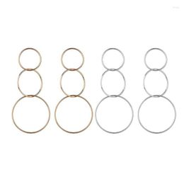 Dangle Earrings Unique Classic Stacking Circle Shape Stud Solid Colour For Women Men Lovely Fashion Small Ear Jewellery