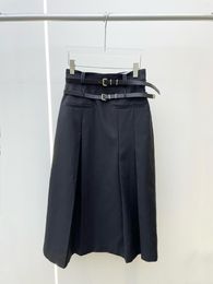 Skirts Early Spring Double Belt Half Skirt Straight Tube Design Inclusive Very Do Not Pick People Slim Figure