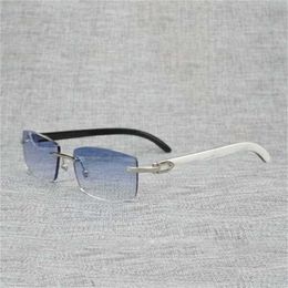 Luxury Designer Fashion Sunglasses 20% Off Vintage Buffalo Horn Rimless Men Natural Wood Square Metal Frame Women Wooden Shades Oculos Eyeglasses 012N