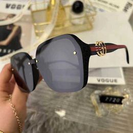 Luxury Designer High Quality Sunglasses 20% Off round frame thin popular online live broadcast street photo Polarised glasses tide