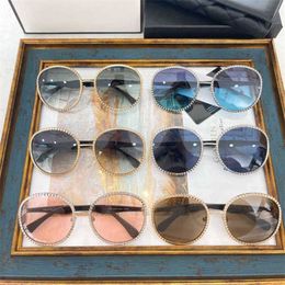 Designer Men's and Women's Beach Couple Sunglasses 20% Off Small perfume diamond frame round classic fashion versatile female CH9552