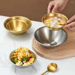 Bowls Stainless Steel Condiment Sauce Dish Cup Appetizer Tray Salad Single-layer V-shaped Household Seasoning Plate Kitchen Tool