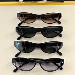 Luxury Designer New Men's and Women's Sunglasses 20% Off Xiaoxiang 22 year old small frame cat's eye net Red concave anti ch5436