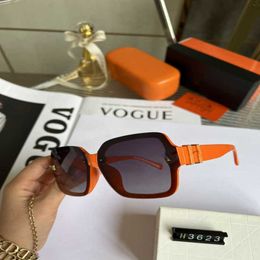 30% OFF Luxury Designer New Men's and Women's Sunglasses 20% Off Letter High Grade Fashion Sense INS Large Face Slim Resistant Female