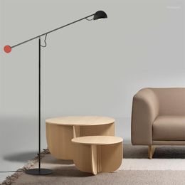 Floor Lamps Nordic Rocker Arm Lamp Light Luxury Exhibition Hall Study Bedroom Living Room Adjustable Long