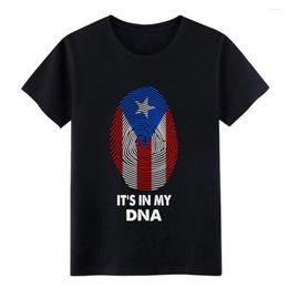 Men's T Shirts Puerto Rico It&#39;s In My DNA Shirt Create Cotton O Neck Natural Loose Funny Casual Summer Style Novelty
