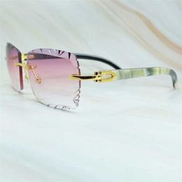 40% OFF Luxury Designer New Men's and Women's Sunglasses 20% Off Diamond Cut Mens Accessories Rimless Glasses Vintage Shades Eyewear Gafas Mujer