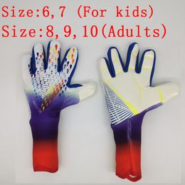 Sports Gloves Kids Adults Goalkeeper Gloves Goalie Gloves Thicken Latex Football Soccer Antislip Soccer Children Goalie Gloves 230325