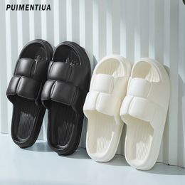 Top 10A Summer Thick Platform Slippers Beach Eva Soft Sole Slides Sandals Casual Men Ladies Indoor Bathroom Antislip Shoes 230325