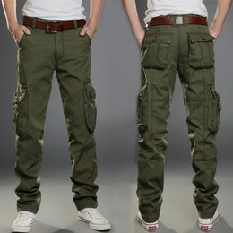 Men's Pants Multi Pocket Casual Military Tactical Joggers Cargo Outdoor Hiking Trekking Sweatshirt Hip Hop Bottom 230325