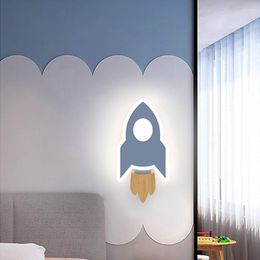 Wall Lamp Bedroom Bedside LED Living Room Modern Minimalist Creative Rocket Decoration Aisle Study Children's Lighting