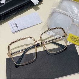 Fashion CH top sunglasses Luxury Designer New High Quality Sunglasses Ch Chen Weiting fashion myopia glasses frame plain face same model 9550Kajia with original box