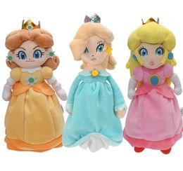 3 Styles Cartoon Princess Rosalina Peach Daisy Doll Stuffed Girls Pink Yellow Blue Plush Toy MARI Kids Chirstmas Gifts Toys5033566