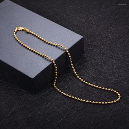 Chains WANDO Gold Colour Copper Cute/Romantic Chain For Women/Girls Ball Strand Jewellery Party Gifts High Quality Necklace N3