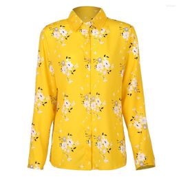 Women's Blouses Women's Printed All-match Shirt Camisa Femininas Long Sleeve Plus Size Flannel Shirts Full Cotton Slim Slimming Top 2023