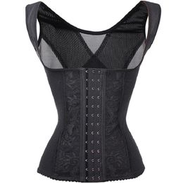 Women's Shapers Waist Trainer Full Body Shaper Tummy Control Corset Top Shapewear Steel Bones Women Cincher Posture Correct Slimming Belt