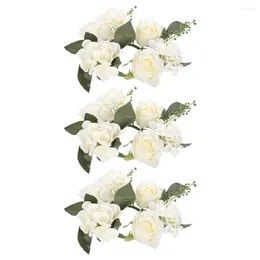 Candle Holders Rings Wreath Ring Wreaths Flower Holder Artificial Rose Husband Ever Gifts Christmas Wedding Centerpieces Floral Stand