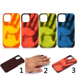 Color Changing Case for iPhone Thermal Heat Sensor Case Creative Heat Temperature Sensing Cover for iPhone Case Thin Anti-Scratch Protective Case