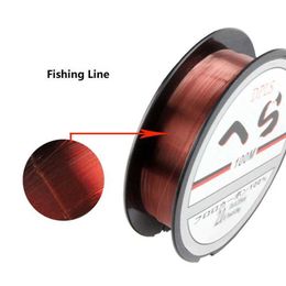 Fishing Accessories 100m Fluorocarbon Fishing Line Clear 3.5LB-40.5LB Carbon Fiber Leader Line Fly Fishing Line Pesca Fishing P230325